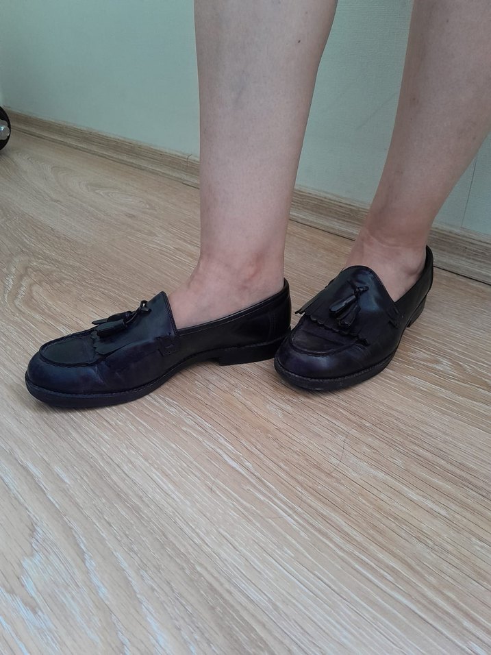 Kahverengi Püsküllü Kadın Klasik Topuklu Ayakkabı - Görsel 2