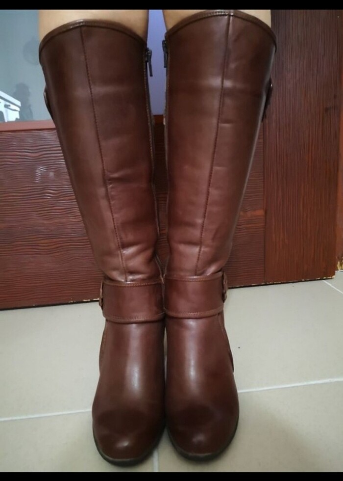 Kadın deri çizme - Görsel 4