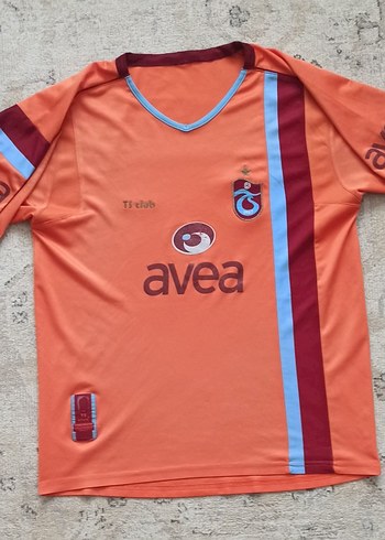 2005-2006 Trabzonspor Orijinal Deplasman Forma Ts Club Turuncu - Görsel 3
