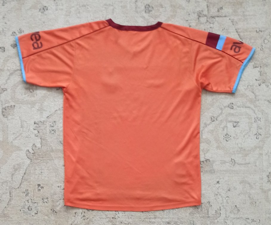 2005-2006 Trabzonspor Orijinal Deplasman Forma Ts Club Turuncu - Görsel 2