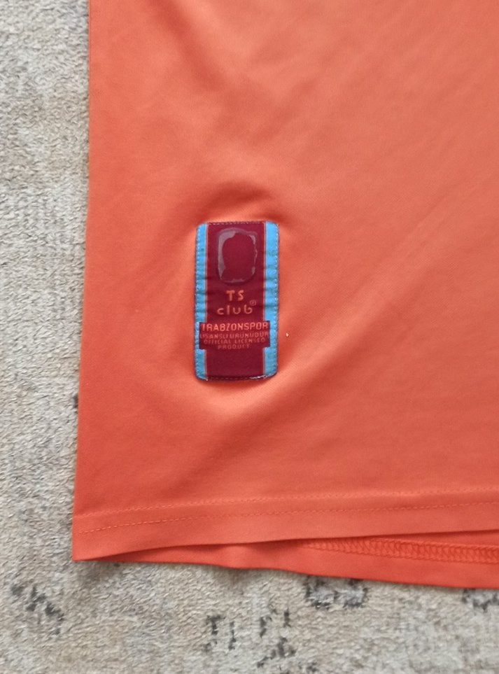 2005-2006 Trabzonspor Orijinal Deplasman Forma Ts Club Turuncu - Görsel 5