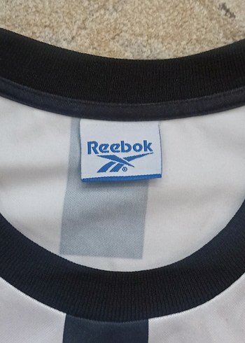 2000-2001 Rahim Zafer Orijinal Beşiktaş Çubuklu Maç Forma Reebok - Görsel 6