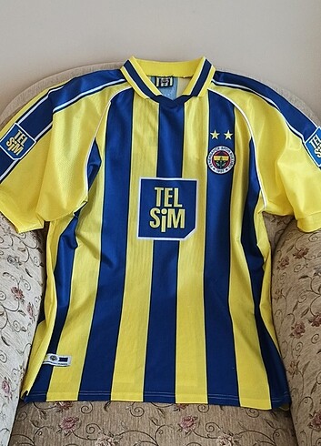 2000-2001 Kenneth Andersson Orijinal Fenerbahçe Çubuklu Forma 