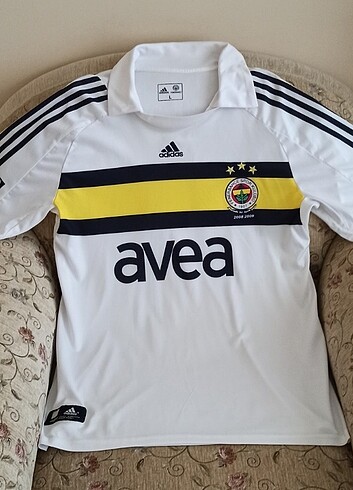 2008-2009 Alex Orijinal Fenerbahçe Deplasman Forma Bayrak 