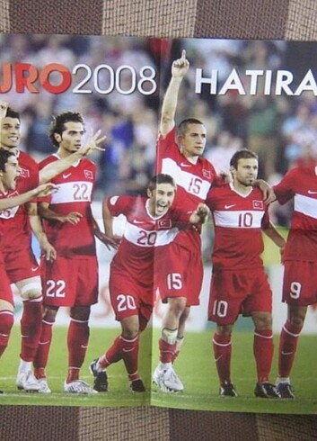 Euro 2008 Türkiye Milli Takım Poster Four Four Two Dergi 