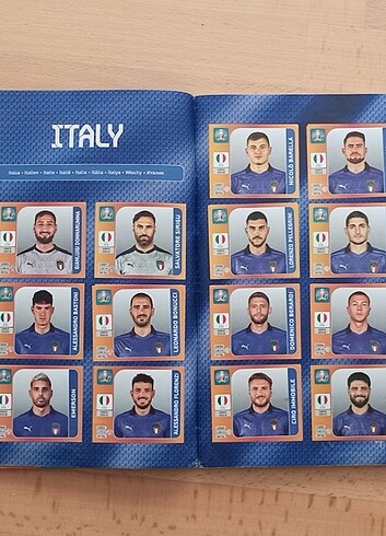  Euro 2020 Panini Çıkartma Sticker Full Albüm 