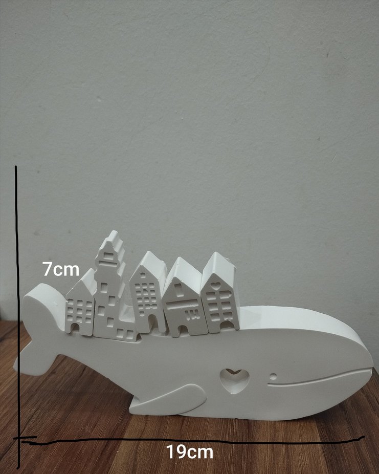 Beyaz 
Balina ve Evler Dekoru - Görsel 2