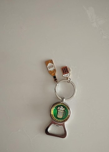 Renkli Zincir Detaylı Anahtarlık ve açacak