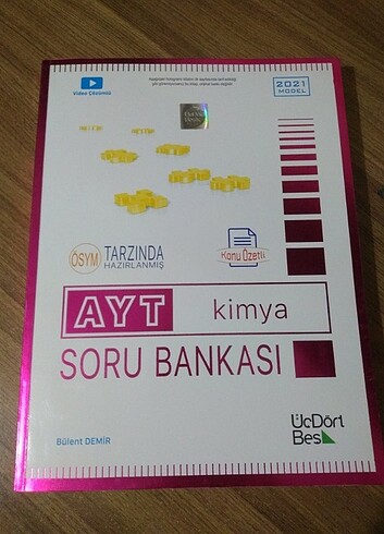 345 Yayınları Ayt Kimya Soru Bankası 