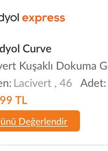 Lacivert Düğmeli Keten Elbise - Görsel 8