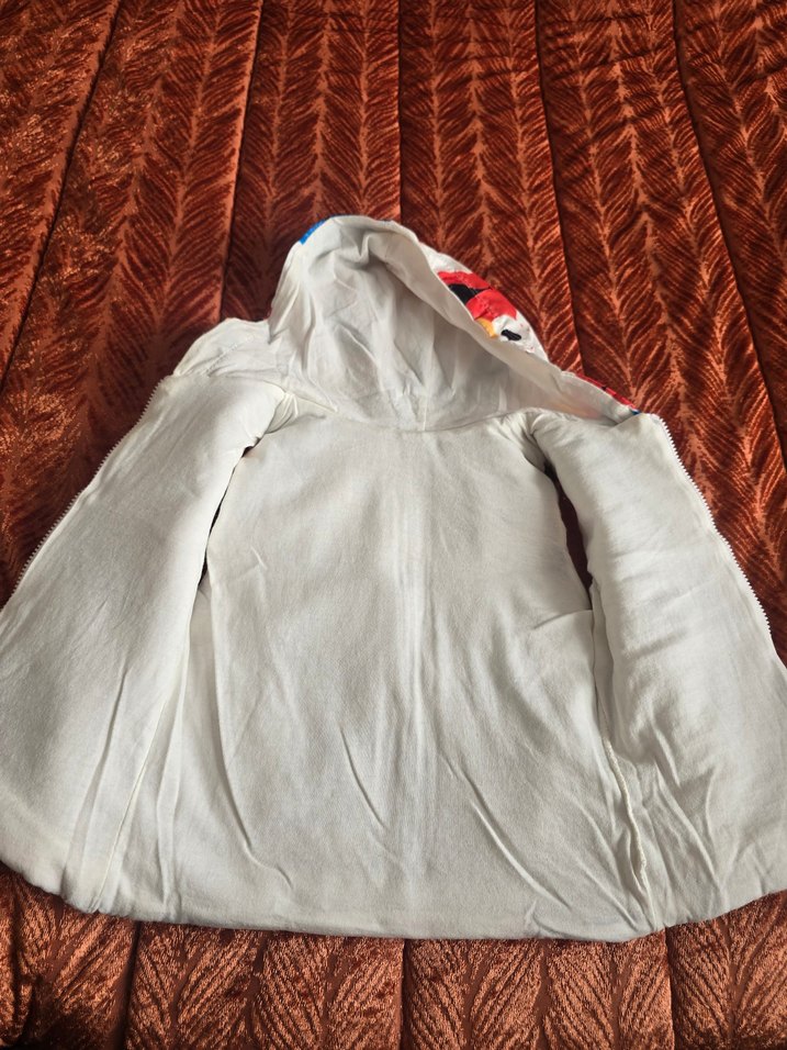 Kapüşonlu, fermuarlı  çocuk renkli şişme yelek - Görsel 3