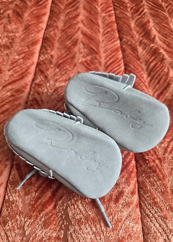 Gri Süet Erkek Bebek İlk Adım Ayakkabısı - Görsel 3