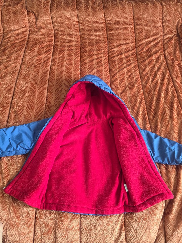 Renkli Baskılı Kapüşonlu Erkek Çocuk Mont - Görsel 4