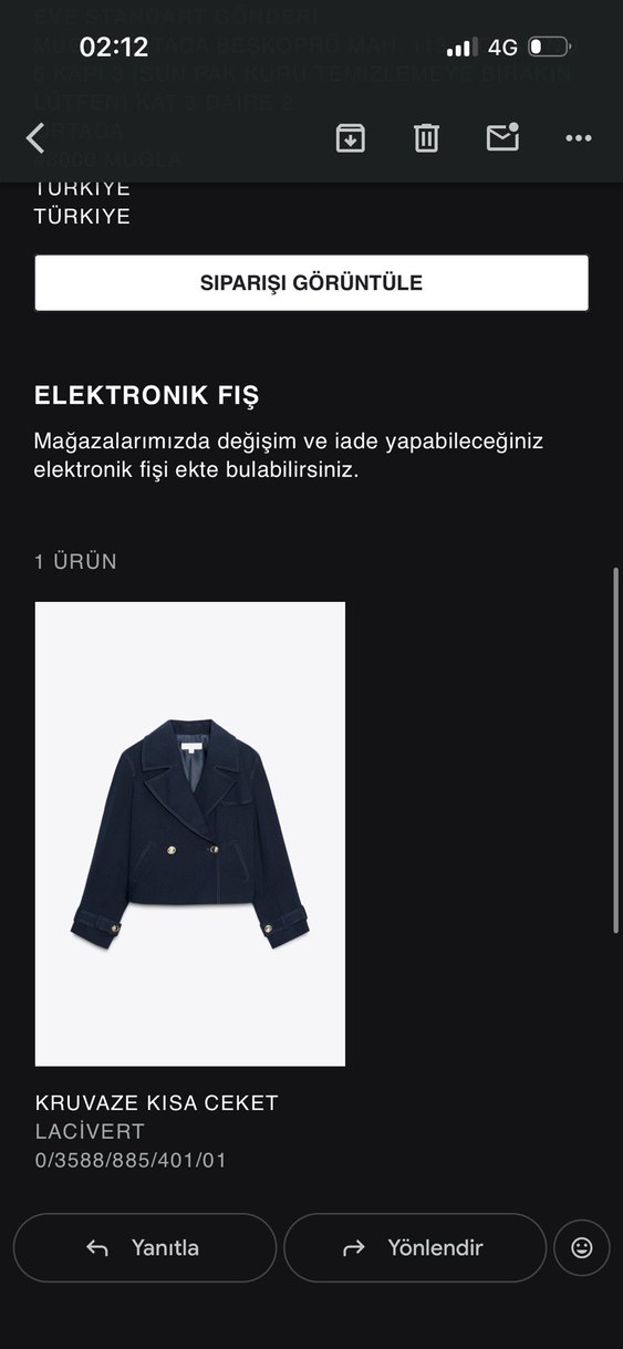 Düğmeli Lacivert Kadın Süet Ceket - Görsel 2