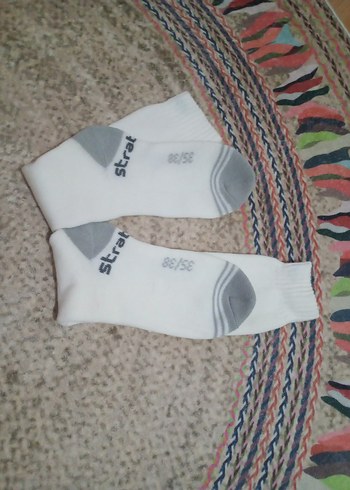 Kar çorabı Beyaz Gri - Görsel 2