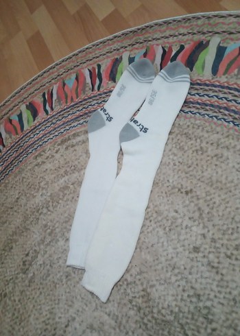 Kar çorabı Beyaz Gri - Görsel 3