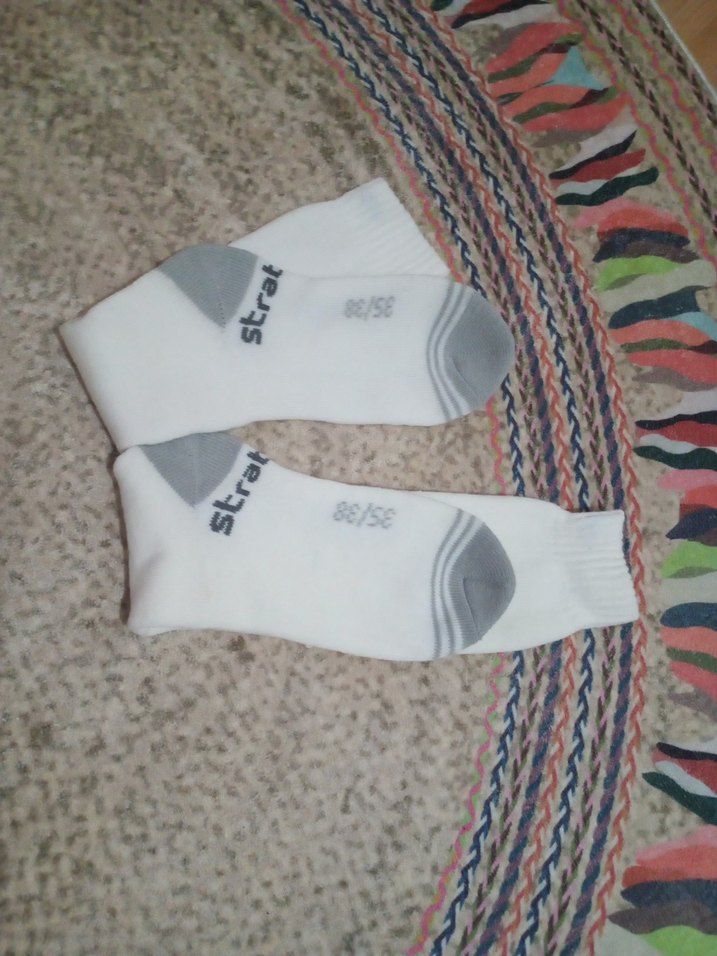 Kar çorabı Beyaz Gri - Görsel 2