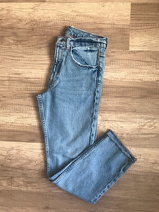 s Beden mavi Renk Slim fit mom jean