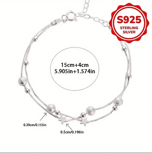Diğer s925 Gümüş Şans Bilekliği