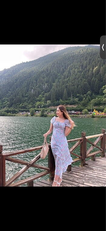 m Beden Çiçekli elbise