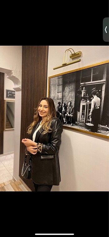 Paulmark Deri blazer ceket