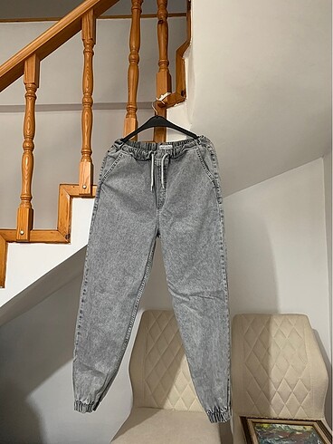 Kadın kot jogger pantolon