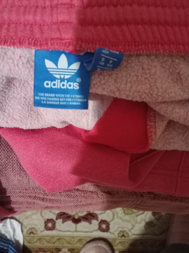 Pembe Adidas Fermuarlı Kadın Eşofman Altı - Görsel 4