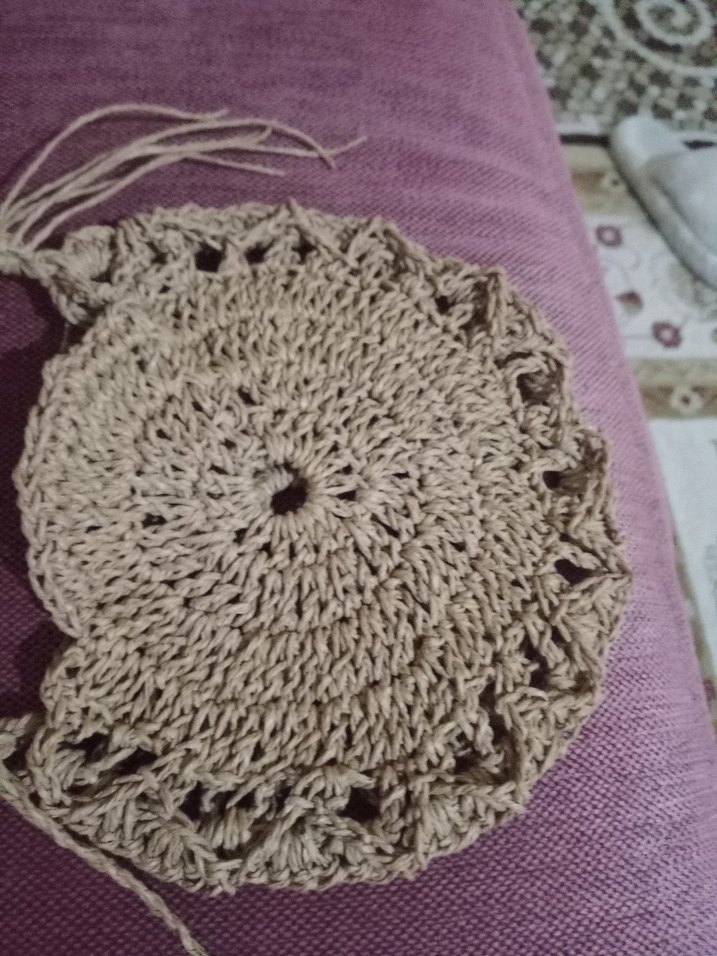 Bej Örgü Bohem Kadın Çapraz Çanta - Görsel 4