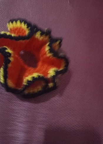 Renkli Örgü Fırfırlı Kadın Saç Aksesuarı - Görsel 6