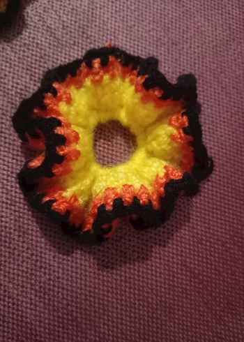 Renkli Örgü Fırfırlı Kadın Saç Aksesuarı - Görsel 8