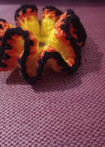 Renkli Örgü Fırfırlı Kadın Saç Aksesuarı - Görsel 2