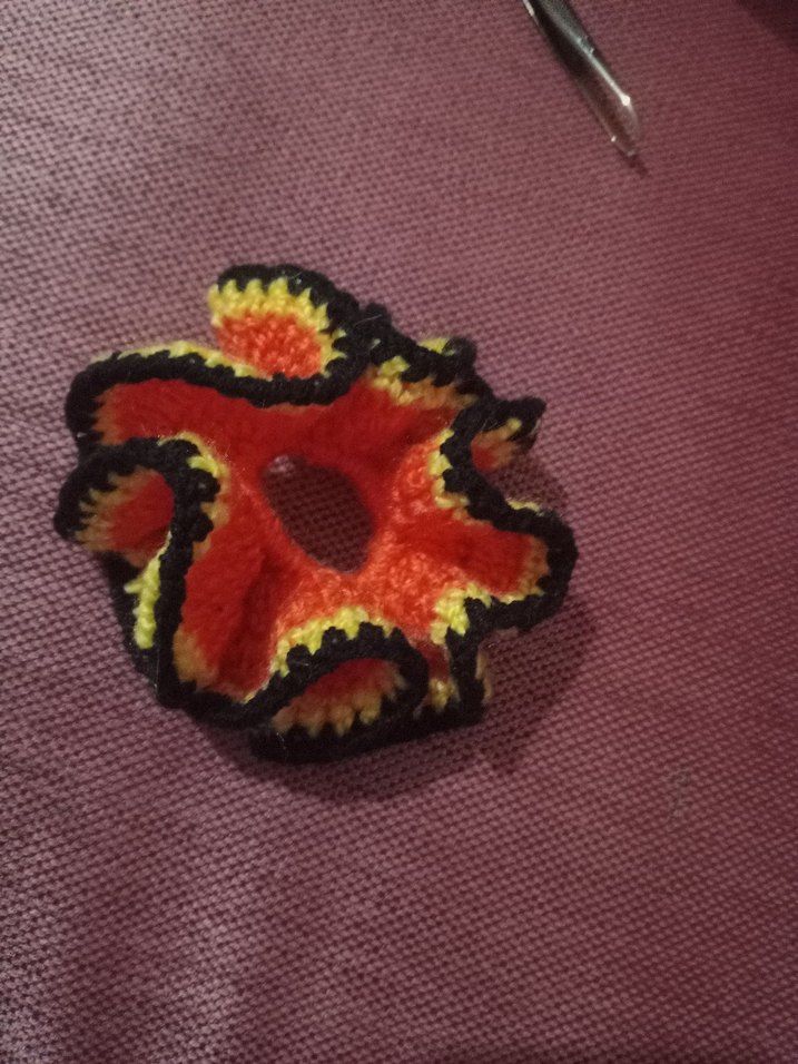 Renkli Örgü Fırfırlı Kadın Saç Aksesuarı - Görsel 5