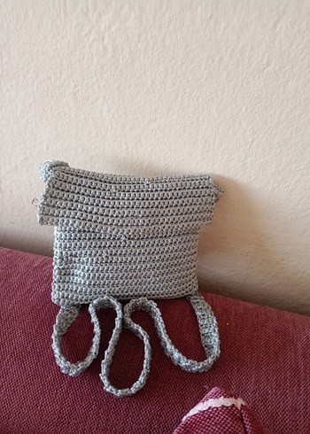 çanta makrome iple örüldü yeni - Görsel 2