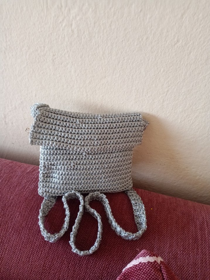 çanta makrome iple örüldü yeni - Görsel 2