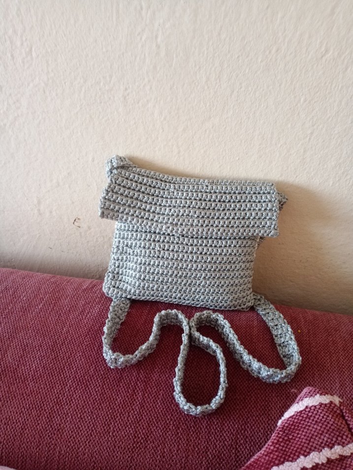 çanta makrome iple örüldü yeni - Görsel 3