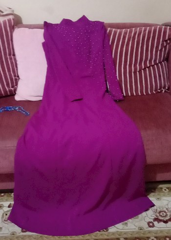 mor renkli abiye - Görsel 4