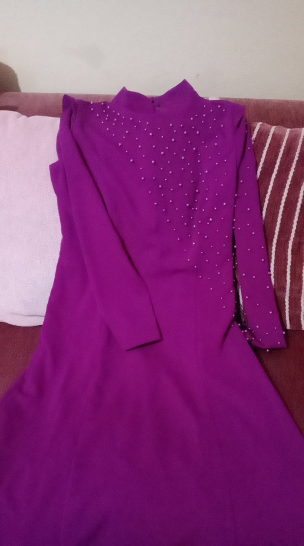 mor renkli abiye - Görsel 5