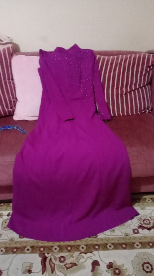 mor renkli abiye - Görsel 4