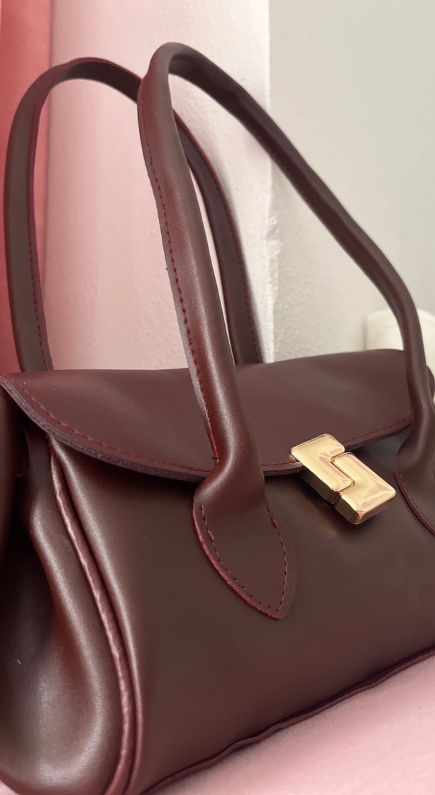 Bordo Lolita çanta - Görsel 3