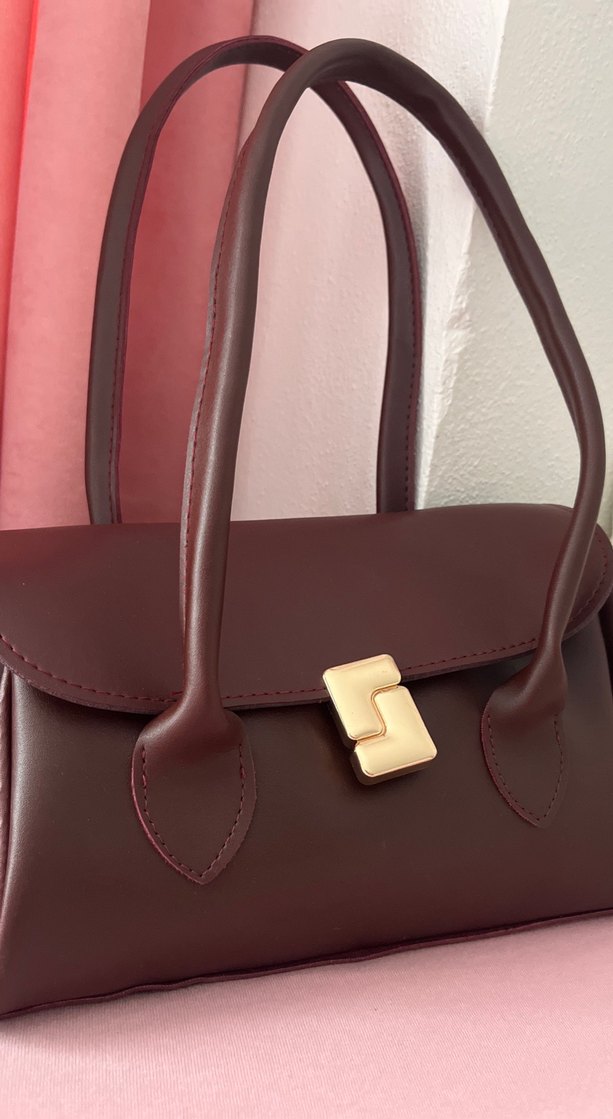 Bordo Lolita çanta - Görsel 2