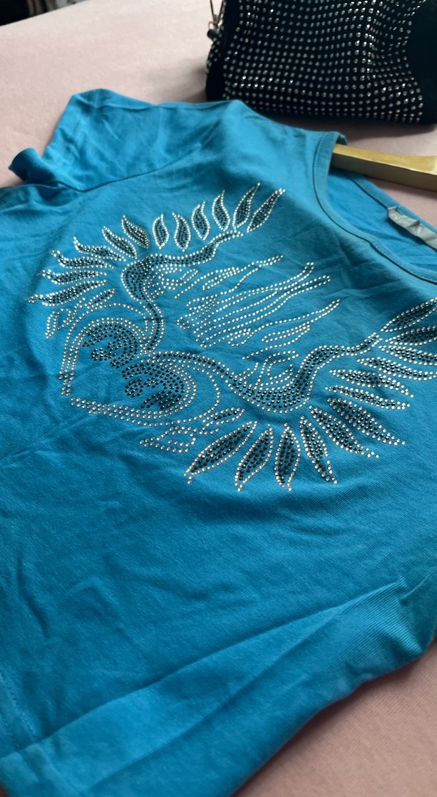 Taşlı yk2 juice tişört croptop s-m uyumlu - Görsel 2