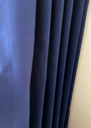 Modern Klasik Lacivert Fon Perde - Görsel 4