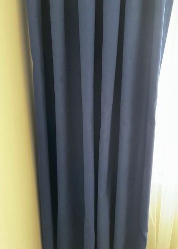 Modern Klasik Lacivert Fon Perde - Görsel 3