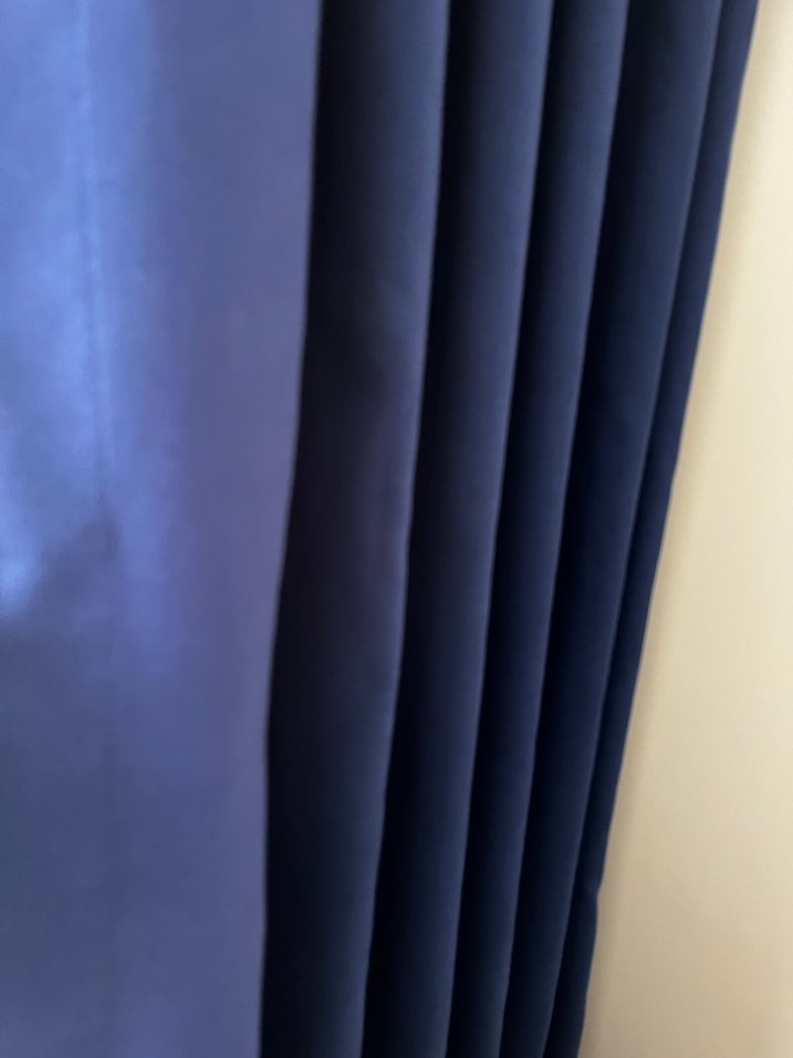 Modern Klasik Lacivert Fon Perde - Görsel 4