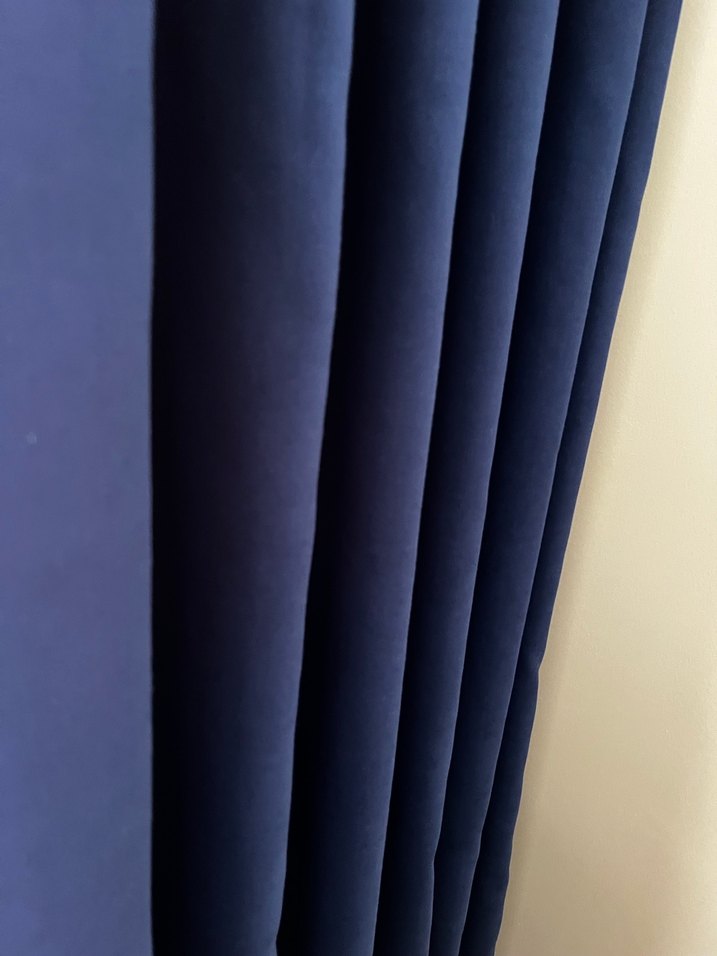 Modern Klasik Lacivert Fon Perde - Görsel 5