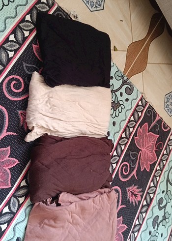 Diğer Diger Çok Renkli Düz Şal Seti