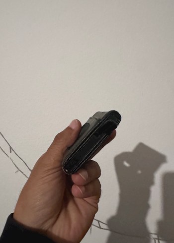 Siyah Erkek Cüzdanı Minimal Baskılı ASANSÖRLÜ - Görsel 3