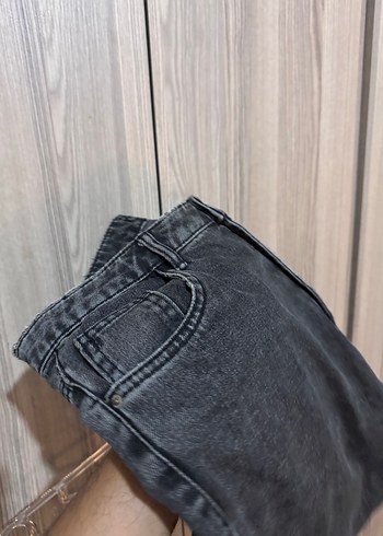 38 Beden gri Renk Zara Gri Bol Kesim Midi Jean Pantolon