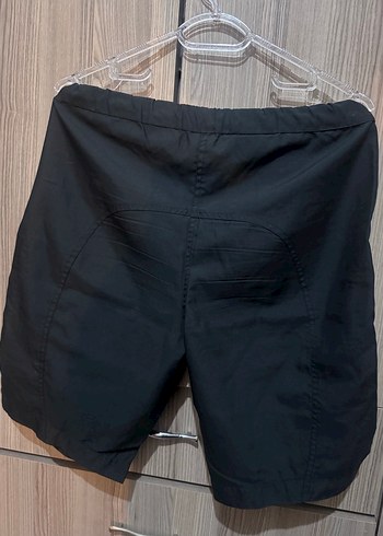 Siyah Fermuarlı Erkek Mini Şort - Görsel 3