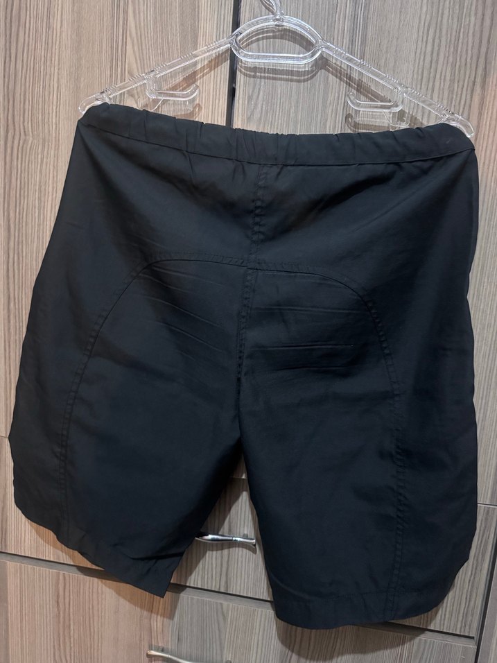 Siyah Fermuarlı Erkek Mini Şort - Görsel 3